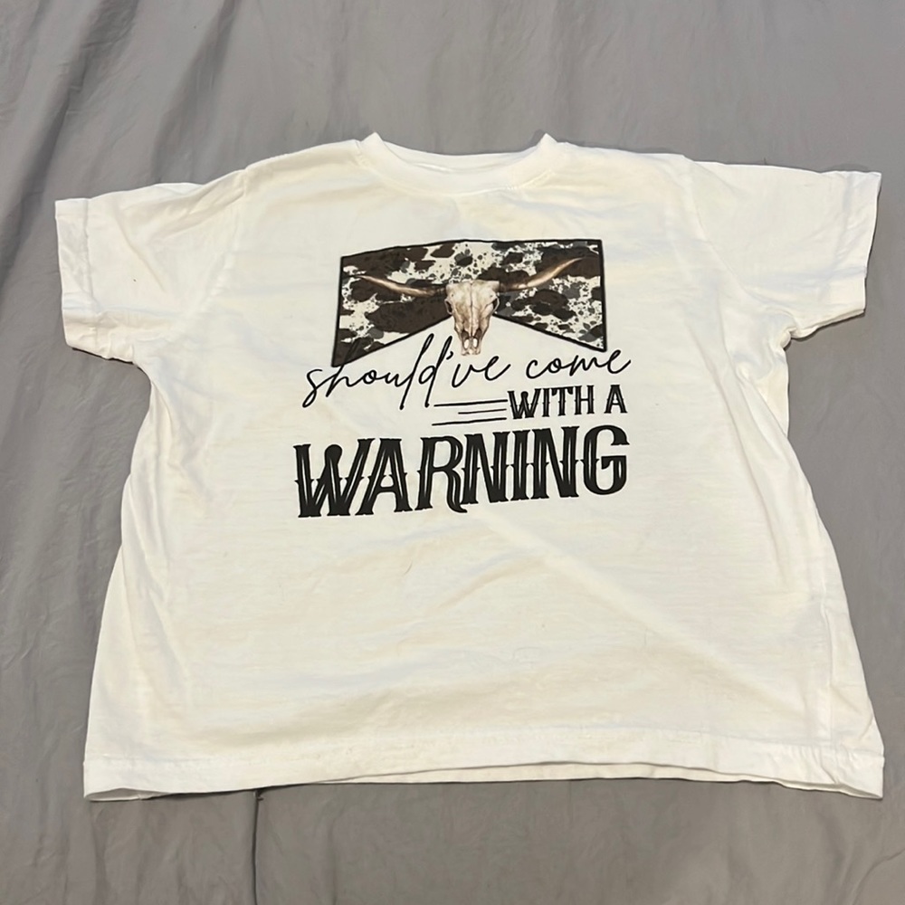 Should’ve Come with a Warning Toddler T-Shirt